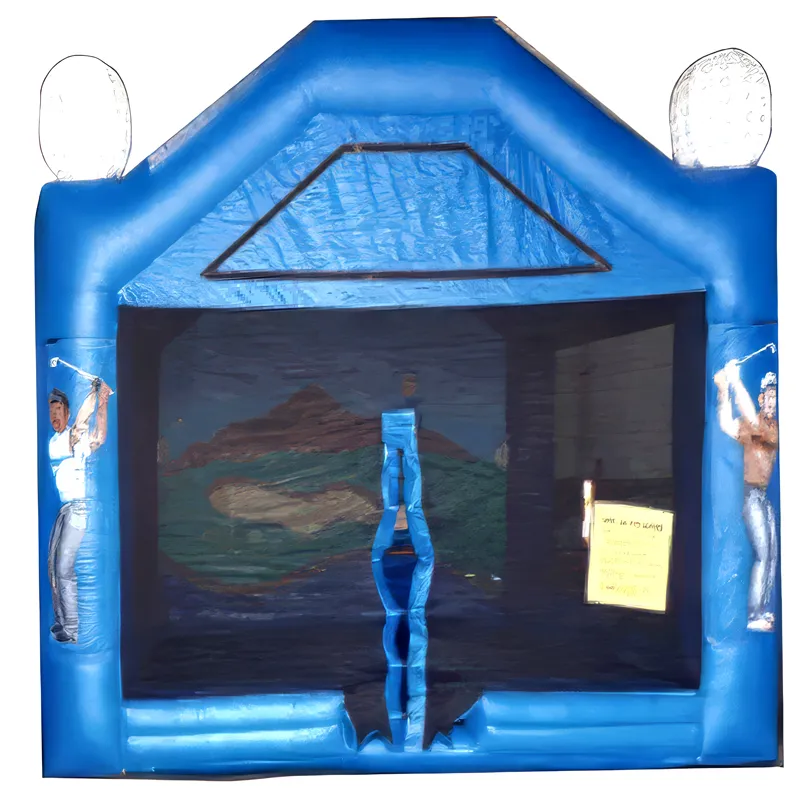 Inflatable Driving Range golf attraction rental for all-ages fun at Chicago events by AMJ Spectacular Events