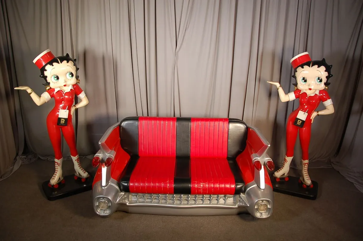 Life-size Betty Boop statue rental for 1950s themed events in Chicago from AMJ Spectacular Events