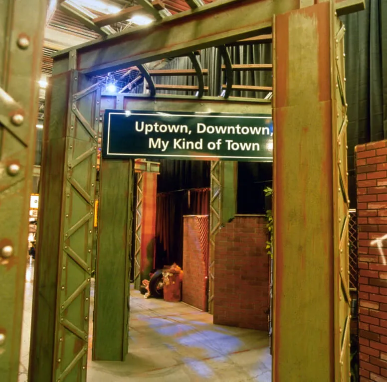 Chicago's Street Signs themed decor rental from AMJ Spectacular Events for Chicago-themed events