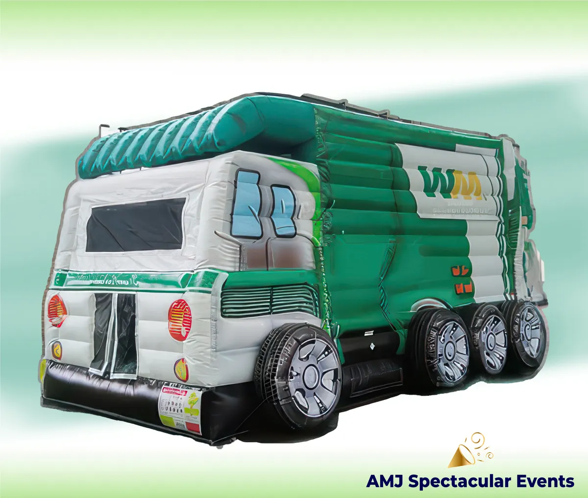 Trash Truck themed inflatable bounce house rental for Chicago parties and events