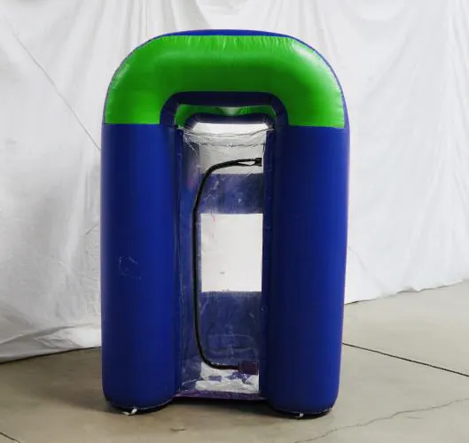 Inflatable Cash Cube money-blowing machine rental for Chicago fundraisers, grand openings, and carnivals