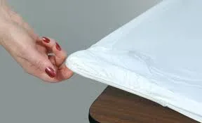Kwik Cover tablecloths in various sizes fitted on rental tables for a Chicago event