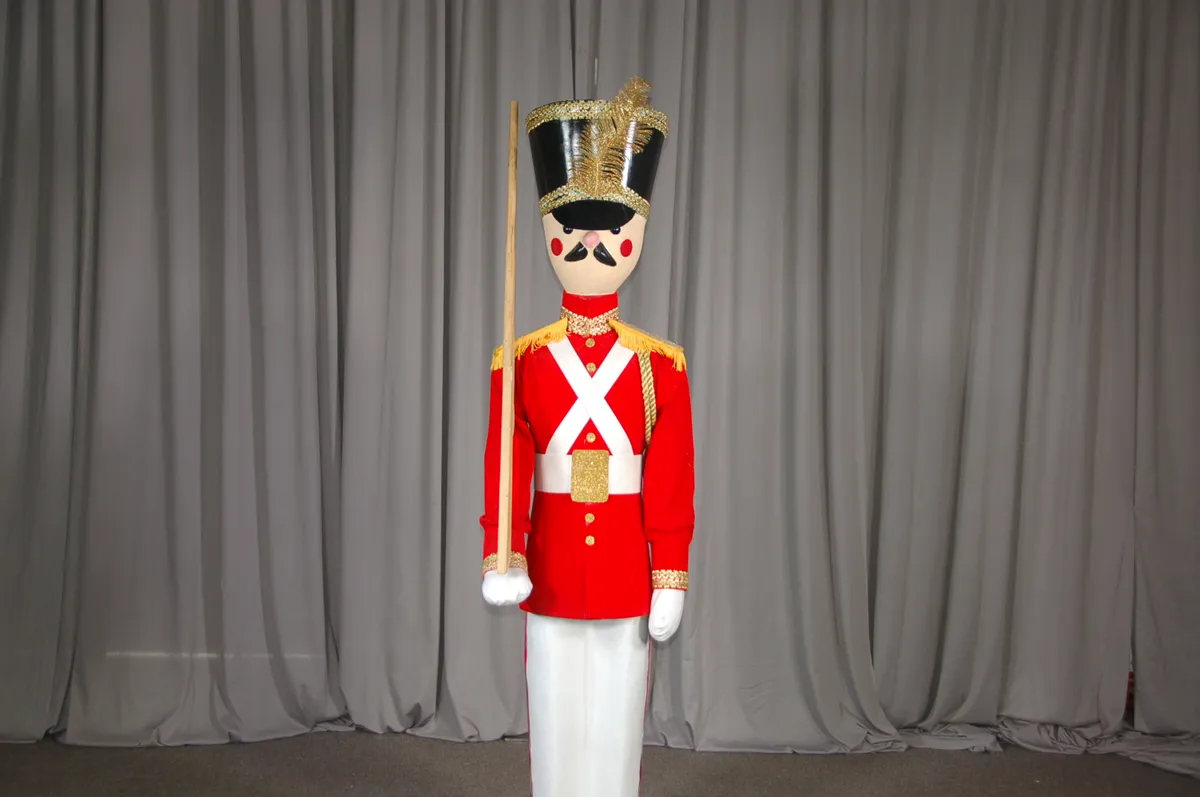 6' Soldier with moving head holiday decoration rental from AMJ Spectacular Events in Chicago
