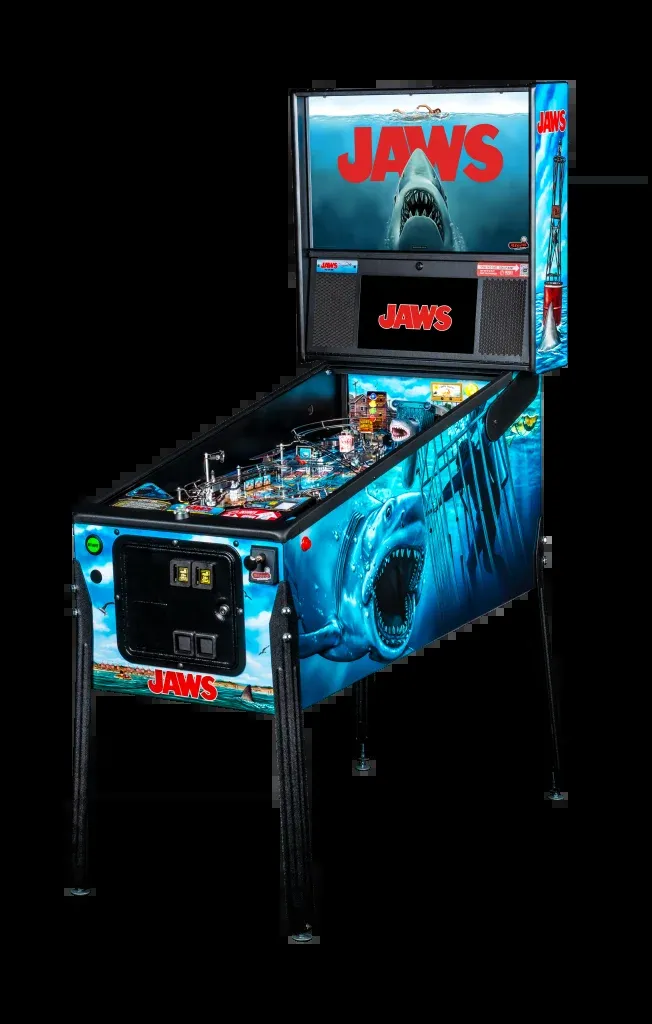 Jaws PRO pinball machine arcade game rental for Chicago parties and events from AMJ Spectacular Events