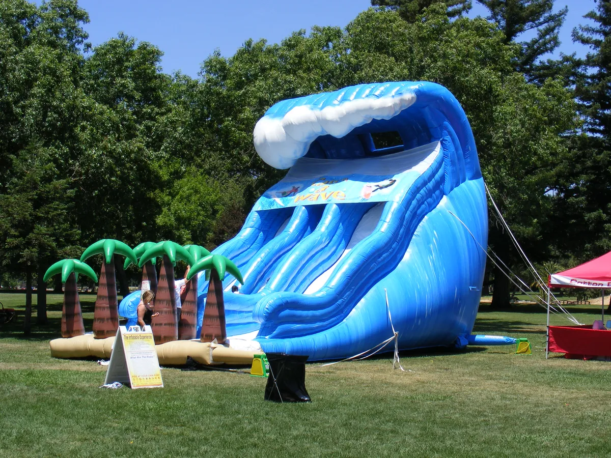 27-foot-tall Tsunami double-lane inflatable slide rental for events in Chicago