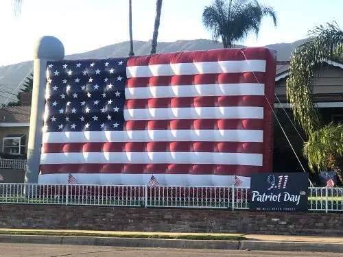 Giant 20-foot-tall American Flag Inflatable rental for patriotic events in Chicago