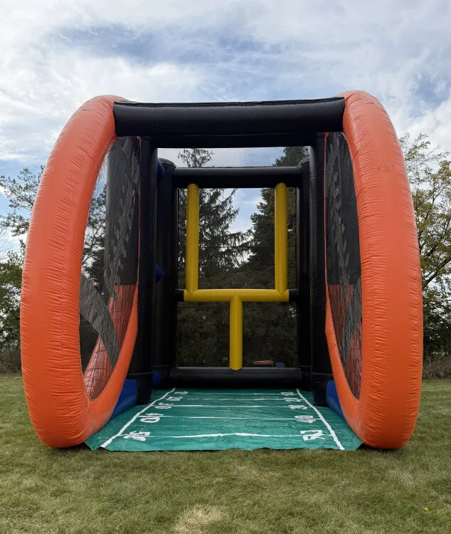 Field Goal Challenge inflatable football kicking game rental in Chicago from AMJ Spectacular Events