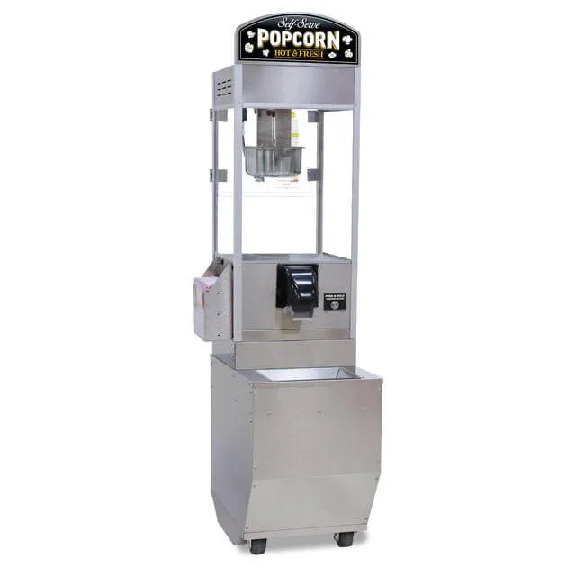 Ready Pop popcorn machine with automatic dispenser for trade show and event rentals in Chicago