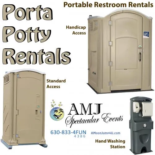 Portable hand washing station rental with soap dispenser, foot pump, and paper towel holder for Chicago outdoor events