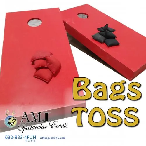 Corn Hole Bags Game rental with bean bag toss boards for picnics and parties in Chicago