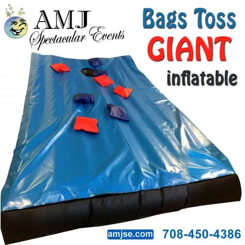 Giant Bags cornhole set with two oversized boards, a huge 15'x10' game for indoor or outdoor events