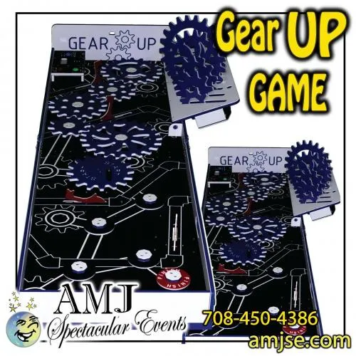Gear Up Game deluxe interactive game rental from AMJ Spectacular Events in Chicago