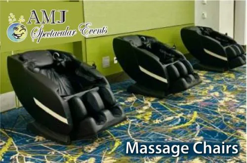 Zero Gravity massage chair rental with body-scan technology for relaxation at Chicago events