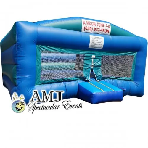 Mega Jump inflatable bounce house with 3 sturdy sides for kids and adults at Chicago events