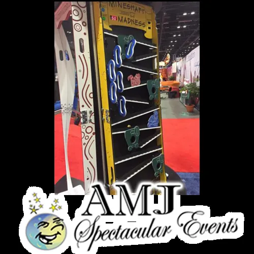 Mineshaft Madness Wild West-themed skill game rental with giant keys and gold nugget from AMJ Spectacular Events
