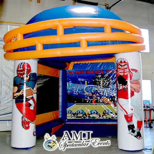 Chi Town Inflatable Football Toss game rental for Chicago fall festivals and carnivals