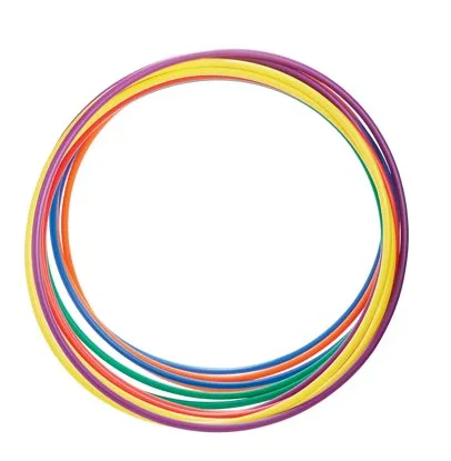 Colorful hula hoops available to rent from AMJ Spectacular Events for Chicago carnivals and parties