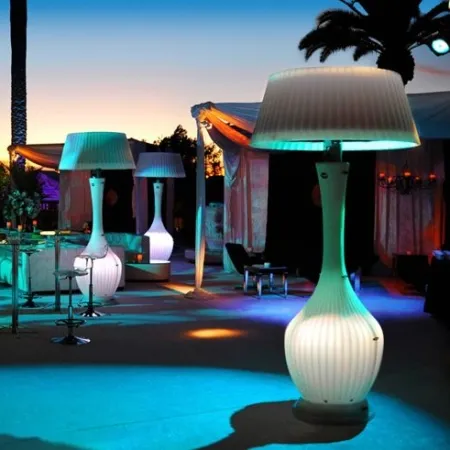6-foot LED Large Lamp glowing rental decor from AMJ Spectacular Events for Chicago events