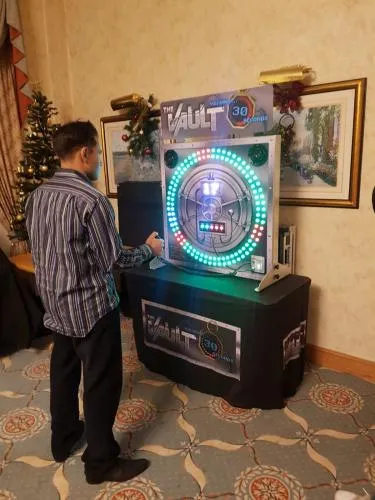The Vault interactive LED arcade game rental from AMJ Spectacular Events in Chicago