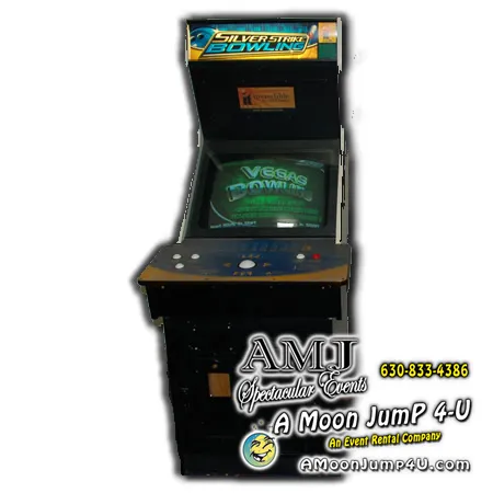 Silver Strike Bowling arcade video game rental with 3D graphics from AMJ Spectacular Events in Chicago