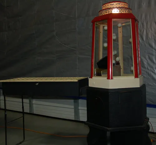 Bingo Lighthouse rental, a bingo number machine that mixes and dispenses numbered balls for bingo night events