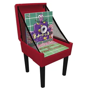 Bubble Gum Monster carnival bean bag toss game with a colorful monster face for balloon popping