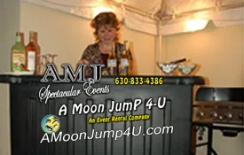 Sleek portable bar rental for parties and events in Chicago, ideal for indoor or poolside serving