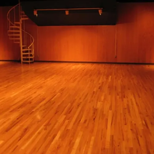 Customizable 21 x 21 tile dance floor rental configured for an indoor Chicago wedding or party