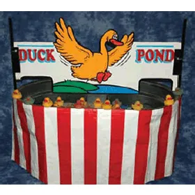 Large Duck Pond carnival game with floating ducks for kids to pick, available for rent in Chicago from AMJ