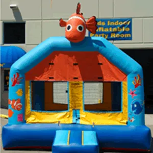Clown Fish and Friends underwater-themed bounce house rental for kids' parties in Chicago