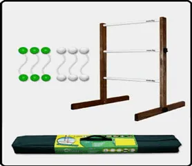 Ladder Golf game rental with bolas and target ladder for picnics and backyard parties in Chicago