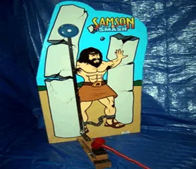Kiddie Samson Striker high striker carnival game rental, mini 8ft version for young kids, from AMJ Spectacular Events