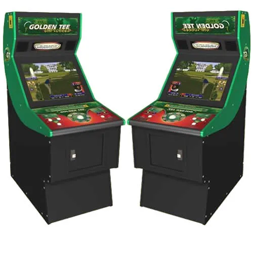 Golden Tee Unplugged arcade video golf game rental with trackball control from AMJ in Chicago