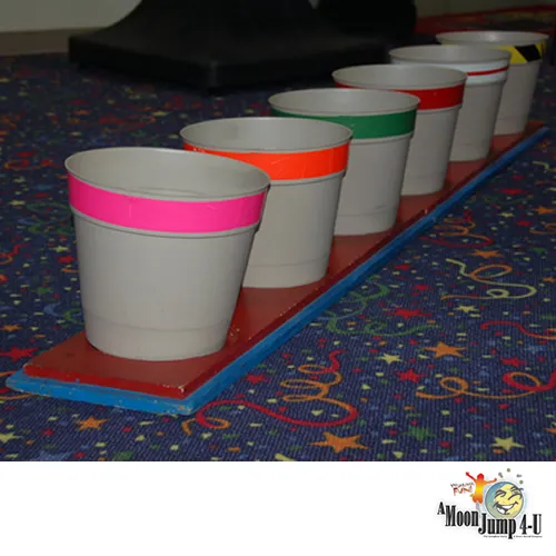 Grand Prize Game carnival ball toss rental with buckets from AMJ Spectacular Events in Chicago