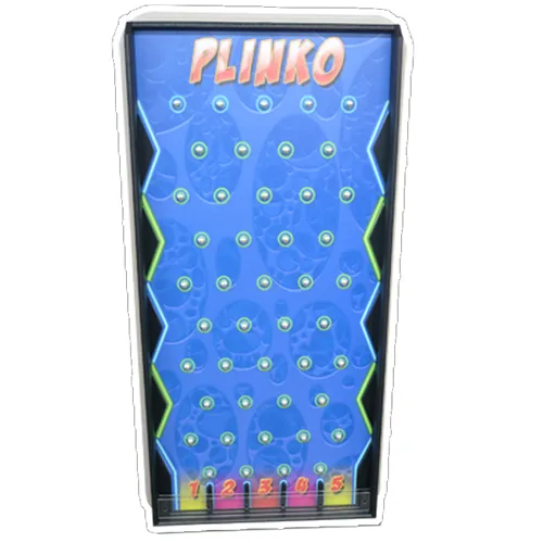 Plinko Blue chip drop skill game rental for Chicago carnivals and events from AMJ Spectacular Events