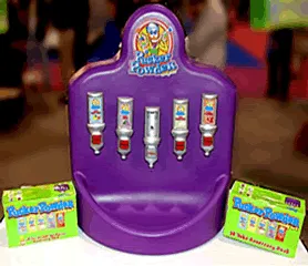 Pucker Powder Small candy station with colorful flavored sugar tubes for Chicago events