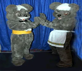 Matching Mouse Twins character costumes available for rental from AMJ Spectacular Events in Chicago