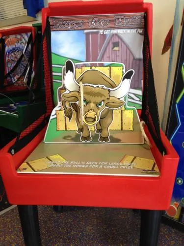 Rope The Bull western-themed carnival ring toss game rental from AMJ Spectacular Events