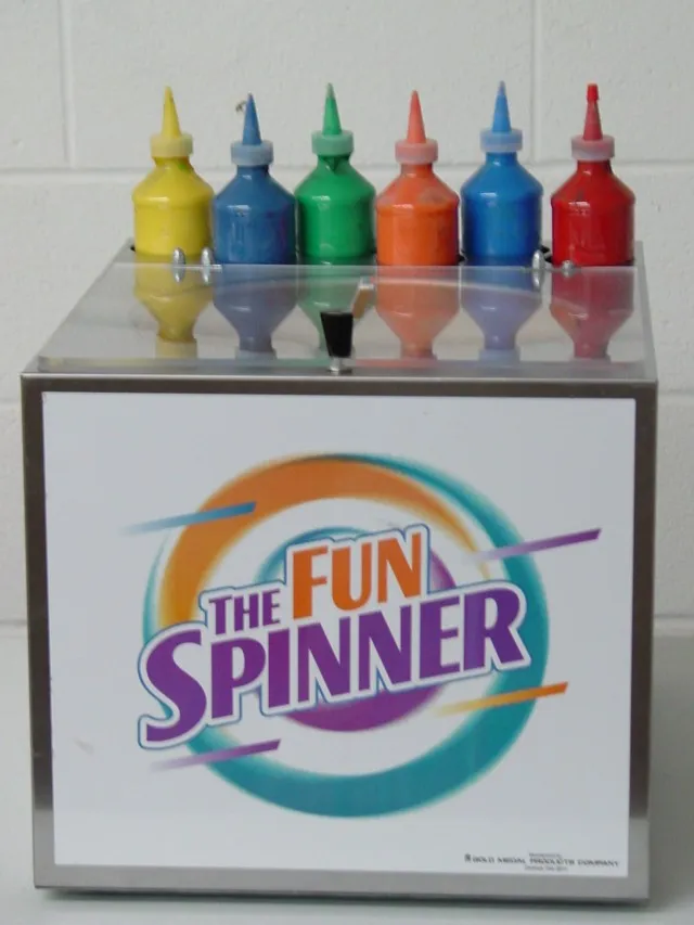 Spin Art machine rental creating colorful take-home art for parties and festivals in Chicago