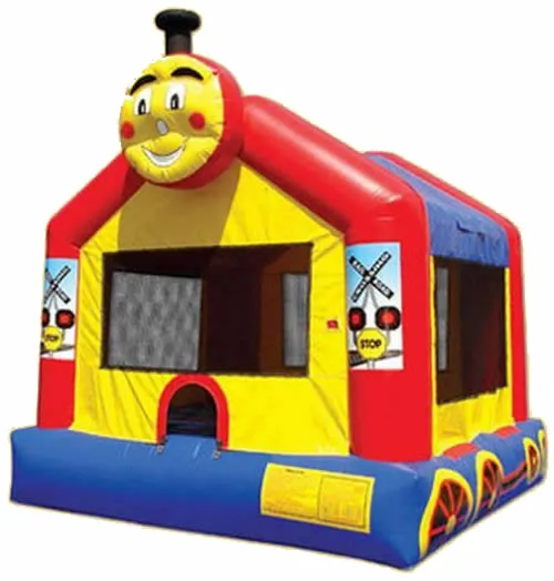 Thomas the Tank Engine train-themed bounce house rental for kids' parties in Chicago from AMJ Spectacular Events