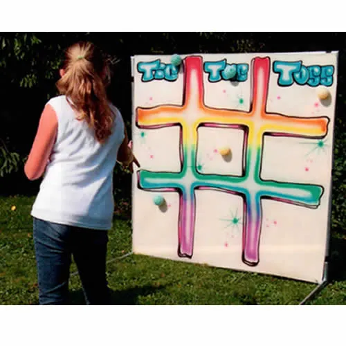Oversized Tic Tac Toe frame game rental for Chicago events by AMJ Spectacular Events
