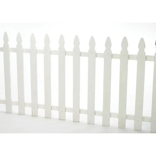 White 8-foot picket fence section rental used to border and guide guests at a Chicago event